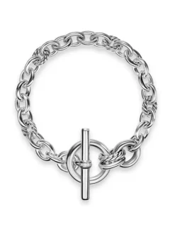 Dy Mercer® Toggle Chain Bracelet In Sterling Silver With Diamonds, 8mm