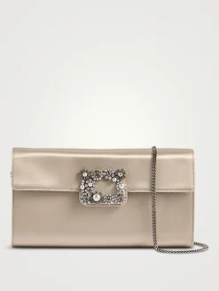Efflorescence Satin Clutch