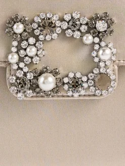 Efflorescence Satin Clutch