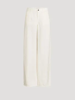 Eglitta Wide-Leg Linen Jeans