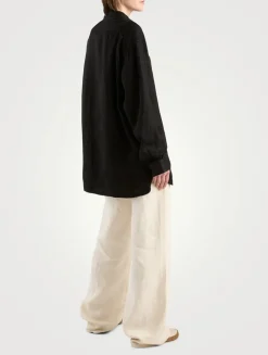 Eglitta Wide-Leg Linen Jeans