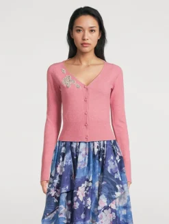 Embellished Cropped Cardigan