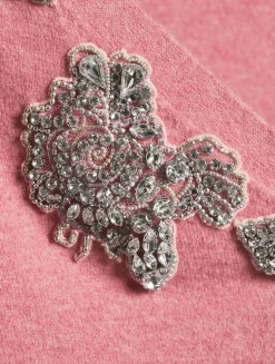 Embellished Cropped Cardigan