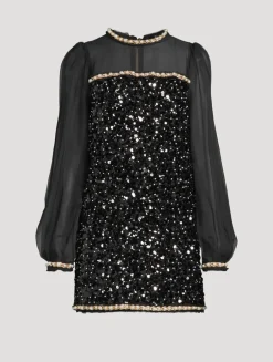 Embellished Mini Dress