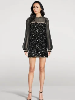 Embellished Mini Dress