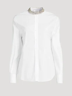 Embellished Poplin Shirt