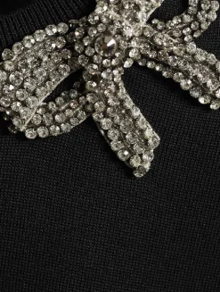 Embellished Silk Cotton Sweater