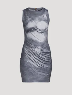 Embellished Trompe L'oeil Mini Dress