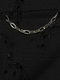 Embellished Tweed Mini Skirt