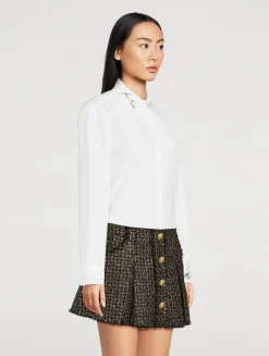 Embroidered Collar Shirt