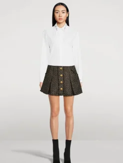 Embroidered Collar Shirt