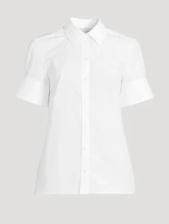 Embroidered Poplin Shirt