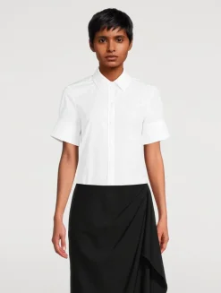 Embroidered Poplin Shirt