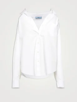 Embroidered Poplin Shirt