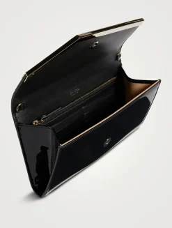 Emmie Patent Leather Clutch