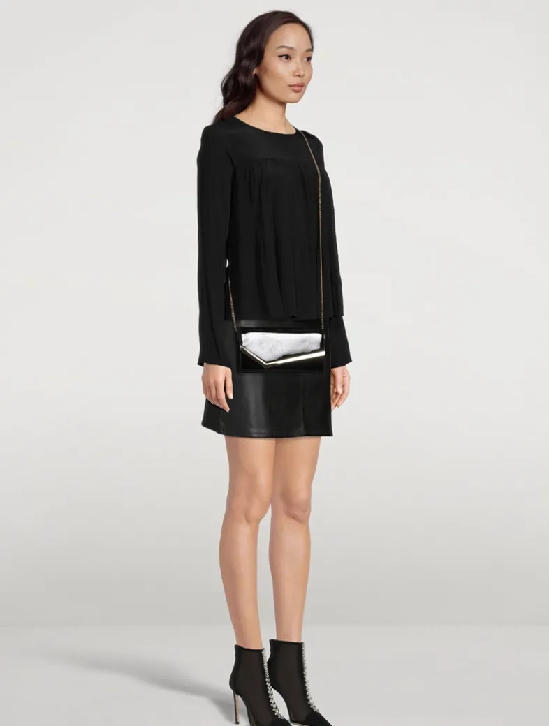 Emmie Patent Leather Clutch