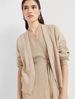 English Rib Knit Cardigan