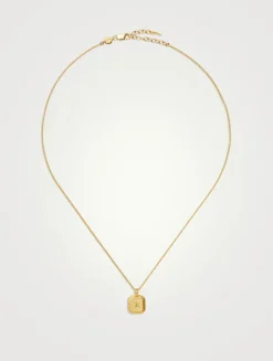 Engravable Peridot August Birthstone Pendant Necklace