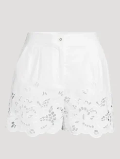 Eyelet Poplin Shorts