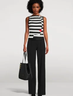 Face Jacquard Sleeveless Sweater