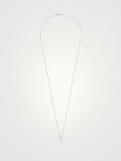 Facette 18K White Gold Pendant Necklace