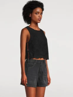 Faded Gardens Side-Tie Blouse