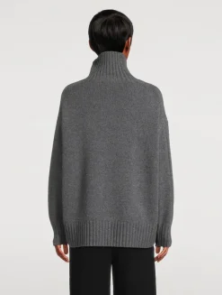 Fair Trade Cashmere Relaxed Turtleneck Sweater