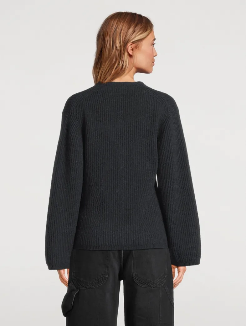 Fair Trade Cashmere Ribbed Cardigan
