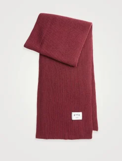Fair Trade Cashmere Ribbed Scarf