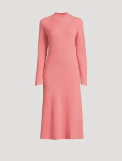 Fair Trade Cashmere Ribbed Sweater Dress