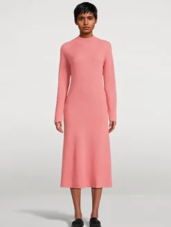 Fair Trade Cashmere Ribbed Sweater Dress
