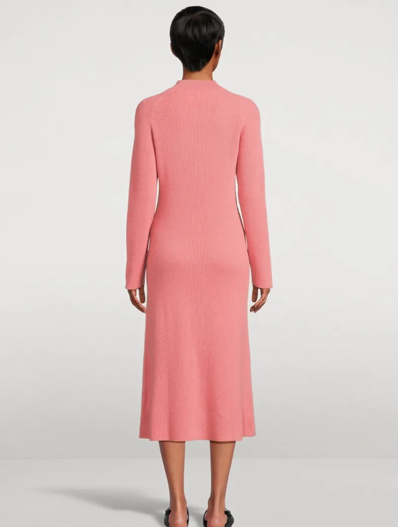 Fair Trade Cashmere Ribbed Sweater Dress