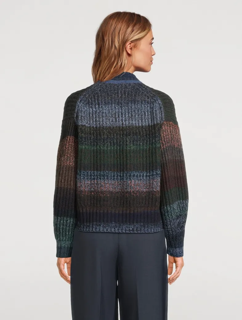 Fair Trade Cashmere UpKnit Multicolour Bomber Sweater