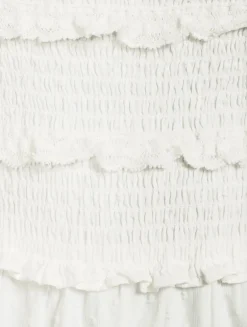 Fellows Ruffled Smocked Mini Dress