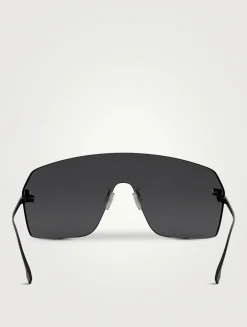 Fendi First Crystal Rectangular Sunglasses