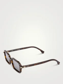 Fendi Selleria Rectangular Sunglasses