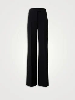 Fior Double-Face Wool Crêpe Pants