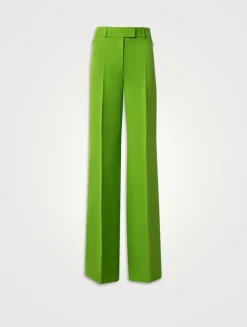 Fior Shantung Wide-Leg Pants