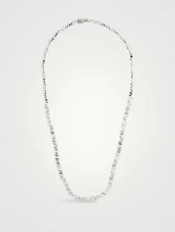Fireworks 18K White Gold Tennis Necklace With Diamonds
