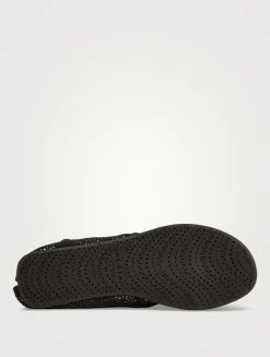 Fishnet Thong Sandals