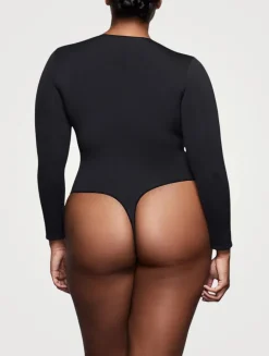 Fits Everybody Long Sleeve Crew Neck Bodysuit