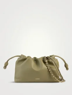 Flamenco Leather Purse With Donut Chain