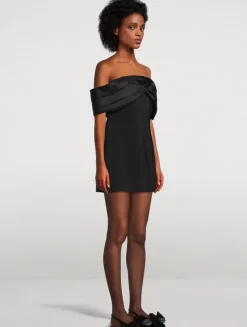 Fleur Off-The-Shoulder Stretch Mini Dress
