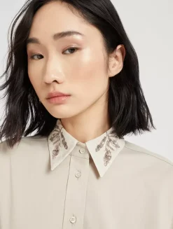 Flora Embroidery Shirt