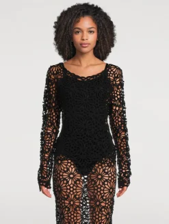 Floral Crochet Blouse