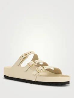 Florida Exquisite Patent Leather Slide Sandals