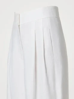 Florina Wide-Leg Linen Trousers