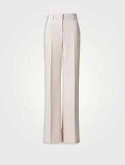 Florine Cotton Gabardine Straight-Leg Trousers
