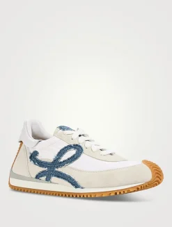 Flow Runner 2.0 Nylon And Suede Sneakers