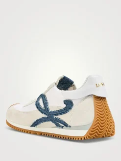 Flow Runner 2.0 Nylon And Suede Sneakers